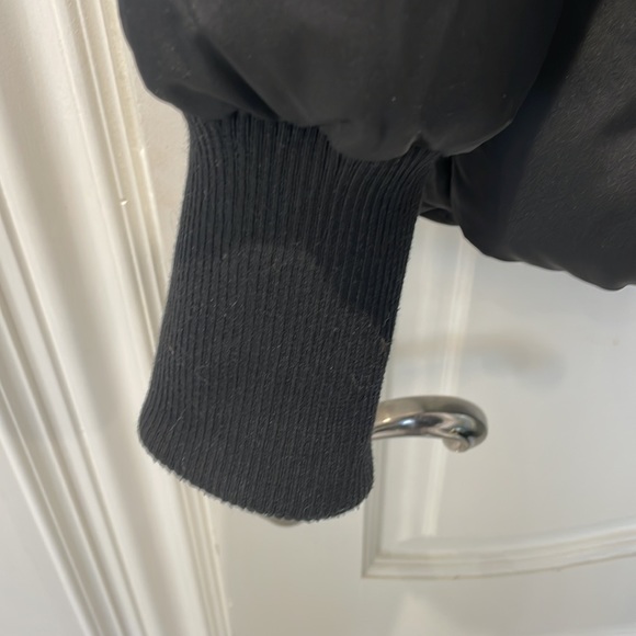 Black Zara Winter Coat with Hood - Picture 6 of 7